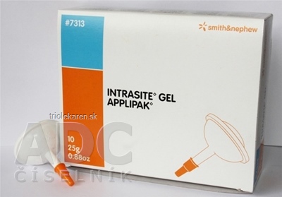 INTRASITE GEL Gél na ošetrenie rán 25g hydrogél v sterilnom aplikačnom dávkovači 10 ks