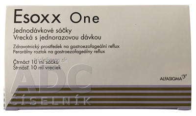 Esoxx One perorálny roztok vrecká na gastroezofageálny reflux 14x10 ml