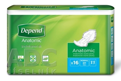 DEPEND NORMAL vkladacie plienky 1x16 ks