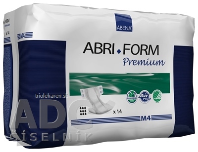 ABENA ABRI FORM Premium M4 plienkové nohavičky priedušné boky 70-110 cm sav. 3600 ml 14 ks