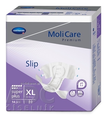 MoliCare Premium Slip Super plus 8 kvapiek XL nohavičky ink. 150-175 cm 3591 ml 14 ks