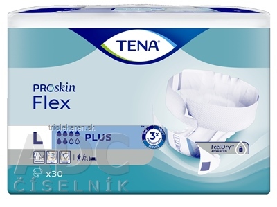 TENA Flex Plus L inkontinenčné nohavičky s rýchloupevňovacím pásom 1x30 ks