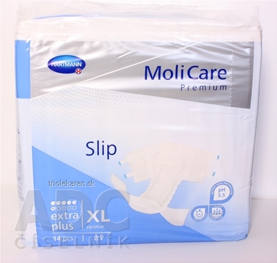 MoliCare Premium Extra Plus XL plienkové nohavičky zalepovacie (150-175 cm), 1x14 ks