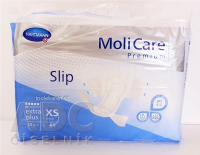 MoliCare Premium Extra Plus XS plienkové nohavičky zalepovacie (40-60 cm), 1x30 ks