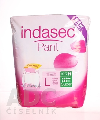 Indasec Pant Super L plienkove nohavičky navliekacie boky 100-140 cm 10 ks