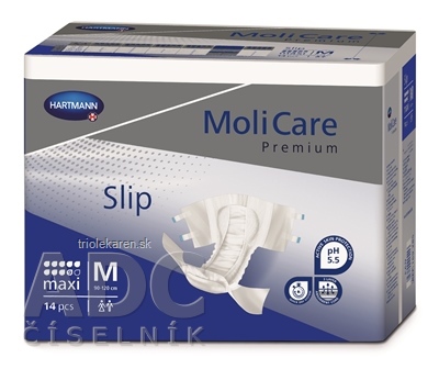 MoliCare Premium Maxi M plienkové nohavičky zalepovacie (90-120 cm), 3360 ml, 1x14 ks