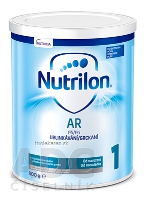 Nutrilon 1 AR mliečna výživa v prášku (od narodenia) (inov. 2019) 1x800 g