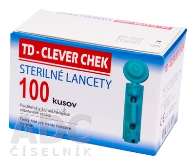 TD - CLEVER CHEK STREILNÉ LANCETY do odberového pera 1x100 ks