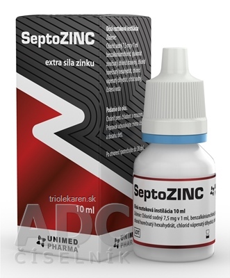 SeptoZINC očná roztoková instilácia 1x10 ml