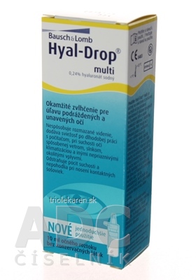 HYAL DROP MULTI očná instilácia s dávkovačom 1x10 ml