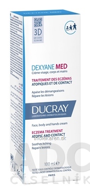 DEXYANE MeD Krém upokojujúci, reparačný ekzém 1x100 ml