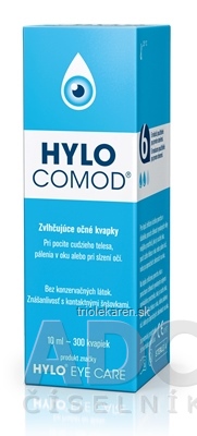 HYLO COMOD zvlhčujúce očné kvapky 1x10 ml