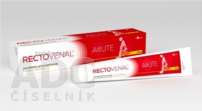 RECTOVENAL ACUTE anorektálny gél na hemoroidy, s aplikátorom 1x50 g