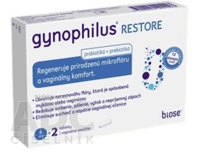 GYNOPHILUS RESTORE vaginálne tablety 1x2 ks