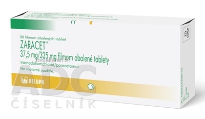 ZARACET tablety 37,5 mg/325 mg 30 ks