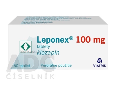 Leponex 100 mg tablety 50 ks