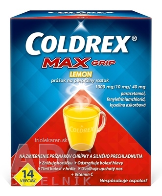 COLDREX MAXGRIP LEMON vrecúška 14 ks