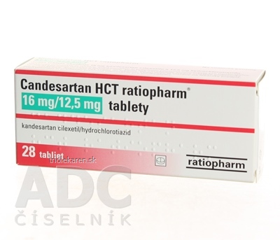 Candesartan HCT ratiopharm 16 mg/12,5 mg tablety 28 ks