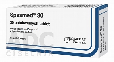 Spasmed 30 mg tablety 50 ks