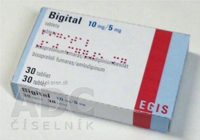 Bigital 10 mg/5 mg tablety 30 ks