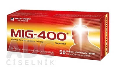 MIG-400 tablety 400 mg 50 ks