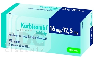 Karbicombi 16 mg/12,5 mg tablety 98 ks