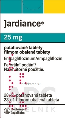 Jardiance 25 mg filmom obalené tablety 28 ks