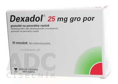 Dexadol 25 mg Granulát na perorálny roztok 10 ks