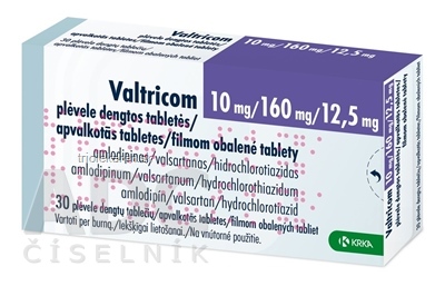 Valtricom 10 mg/160 mg/12,5 mg tablety 30 ks