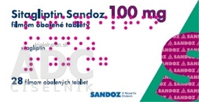 Sitagliptin Sandoz 100 mg tablety 28 ks