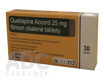 Quetiapine Accord 25 mg tablety 30 ks