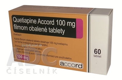 Quetiapine Accord 100 mg tablety 60 ks