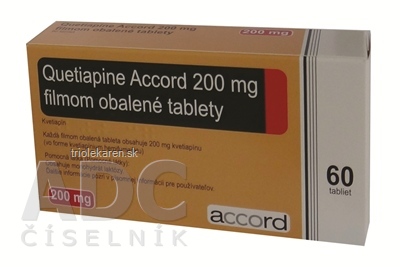 Quetiapine Accord 200 mg tablety 60 ks