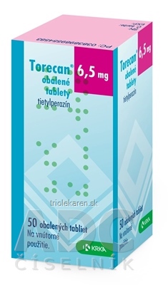 TORECAN obalené tablety 6,5 mg tbl obd (fľ.skl.jant.) 1x50 ks