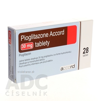 Pioglitazone Accord 30 mg tablety 28 ks