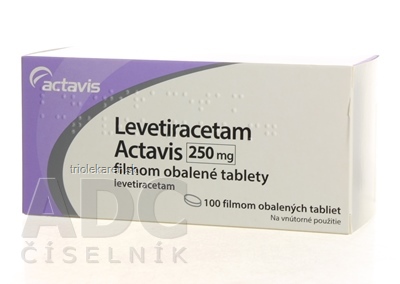 Levetiracetam Actavis 250 mg tablety 100 ks