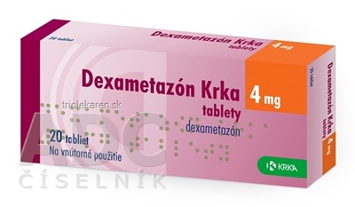 Dexametazón Krka 4 mg tablety tbl (blis.OPA/Al/PVC/Al) 1x20 ks