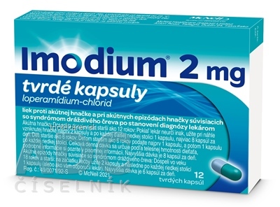 Imodium kapsuly 2 mg 12 ks