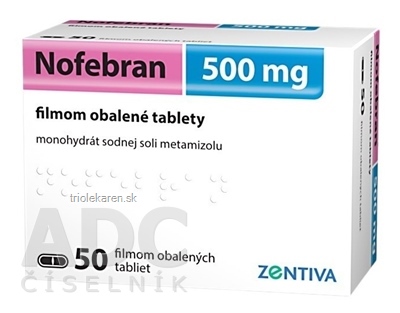 Nofebran 500 mg tablety 50 ks