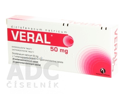 VERAL 50 mg tbl ent 1x20 ks