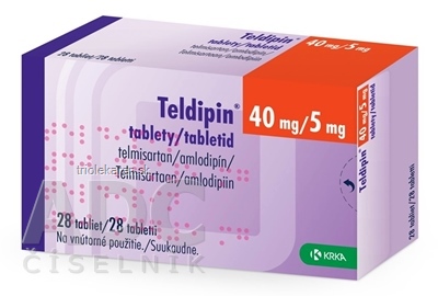 Teldipin 40 mg/5 mg tablety 28 ks