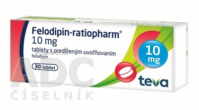 Felodipin-ratiopharm 10 mg tablety 30 ks