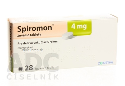 Spiromon 4 mg žuvacie tablety 28 ks