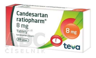 Candesartan ratiopharm 8 mg tablety 28 ks