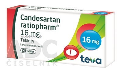 Candesartan ratiopharm 16 mg tablety 28 ks