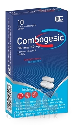 Combogesic 500 mg/150 mg tablety 10 ks