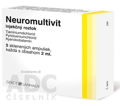 Neuromultivit injekčný roztok 5 x 2 ml