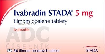 Ivabradin STADA 5 mg tablety 56 ks