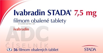 Ivabradin STADA 7,5 mg tablety 56 ks