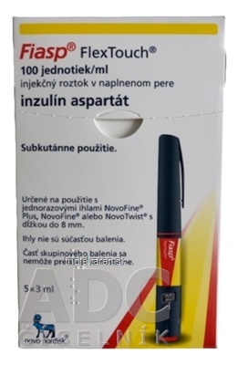 Fiasp 100 jednotiek/ml injekčný roztok v pere 10 x 3 ml